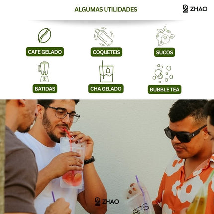 Embalagem Transparente Zip Lock c/ Canudo