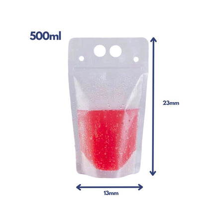 Embalagem Transparente Zip Lock c/ Canudo